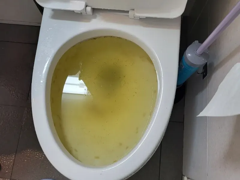 아산 변기막힘 작업사례 4